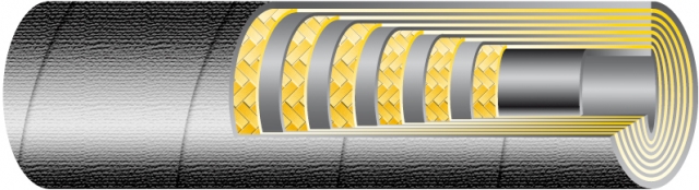 TORNADO Wąż wysokociśnieniowy z 6 stalowymi oplotami